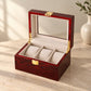 Coffret Montre Homme en Bois d'Acajou 3 Montres - Verrio, en ambiance