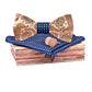 Coffret Noeud Papillon Bois - Fleur Vintage - The Wood Stock