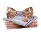 Coffret Noeud Papillon Bois - Fleur Vintage - The Wood Stock
