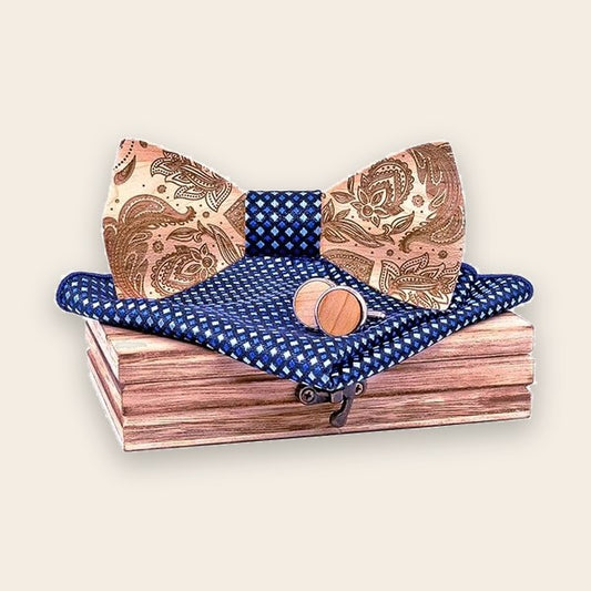 Coffret noeud papillon bois Fleur Vintage – The Wood Stock