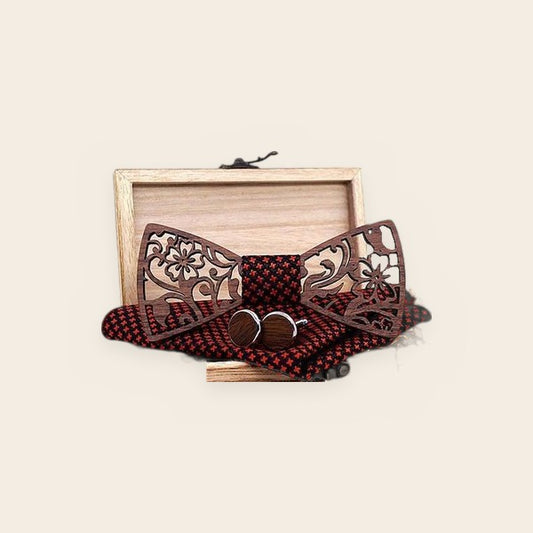Coffret noeud papillon bois Flora – The Wood Stock
