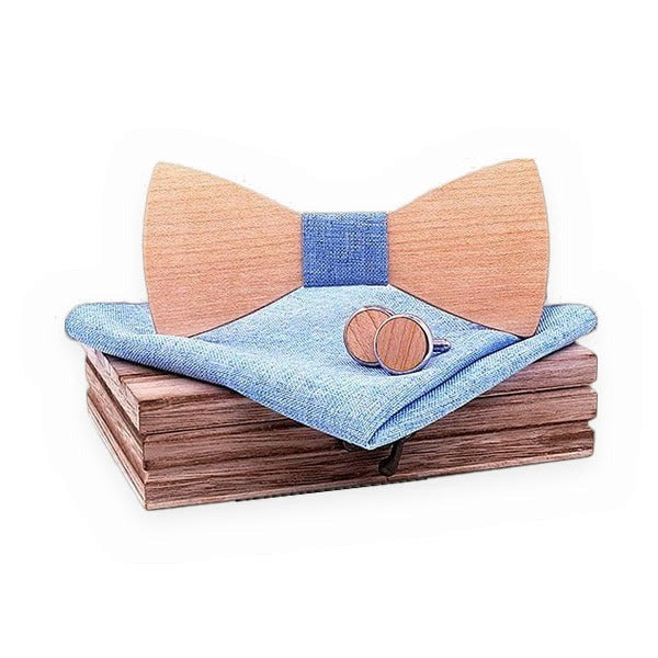 Coffret Noeud Papillon Bois Mariage - Oak
