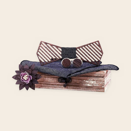 Coffret noeud papillon bois mariage Refined – The Wood Stock