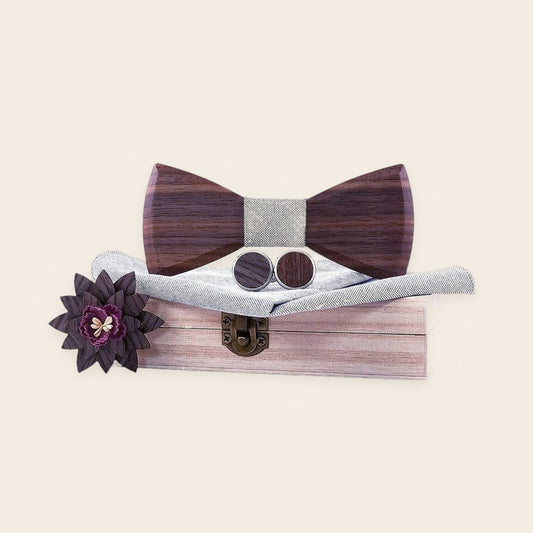 Coffret noeud papillon bois mariage Smooth – The Wood Stock