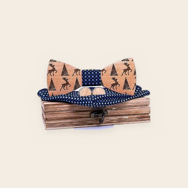 Coffret noeud papillon bois Noel – The Wood Stock