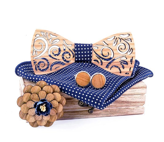 Coffret Noeud Papillon Bois - Ocean - The Wood Stock