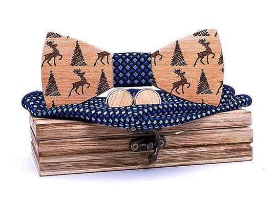 Coffret Noeud Papillon Bois - Noel - The Wood Stock