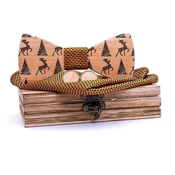 Coffret Noeud Papillon Bois - Noel - The Wood Stock