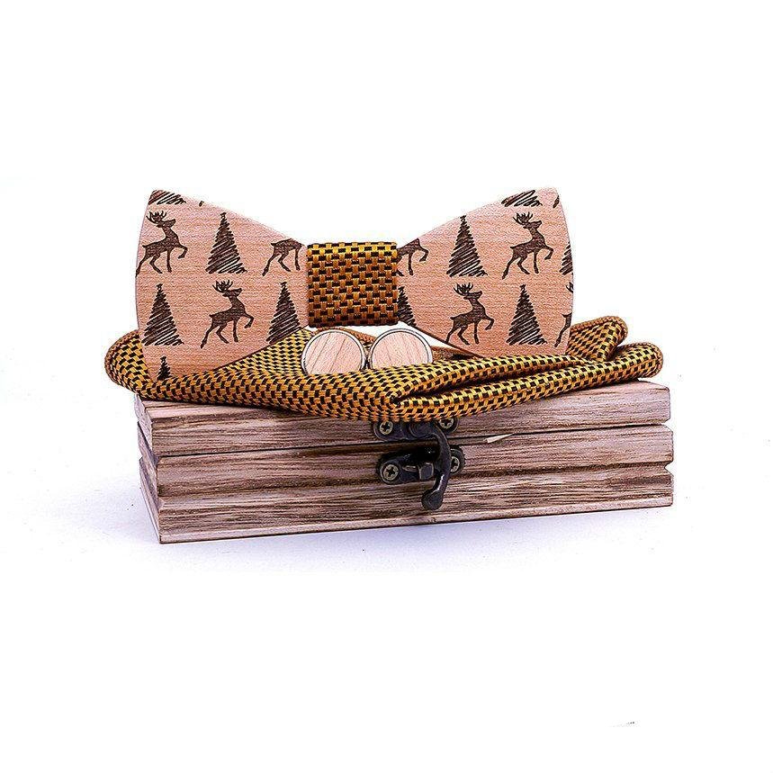 Coffret Noeud Papillon Bois - Noel - The Wood Stock