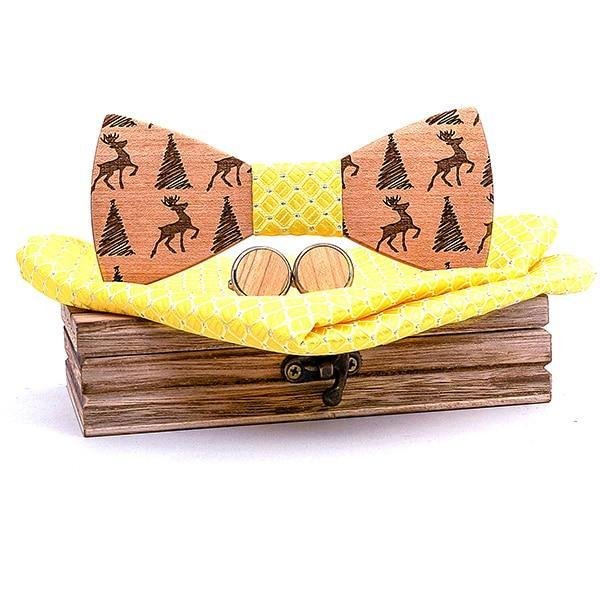 Coffret Noeud Papillon Bois - Noel - The Wood Stock