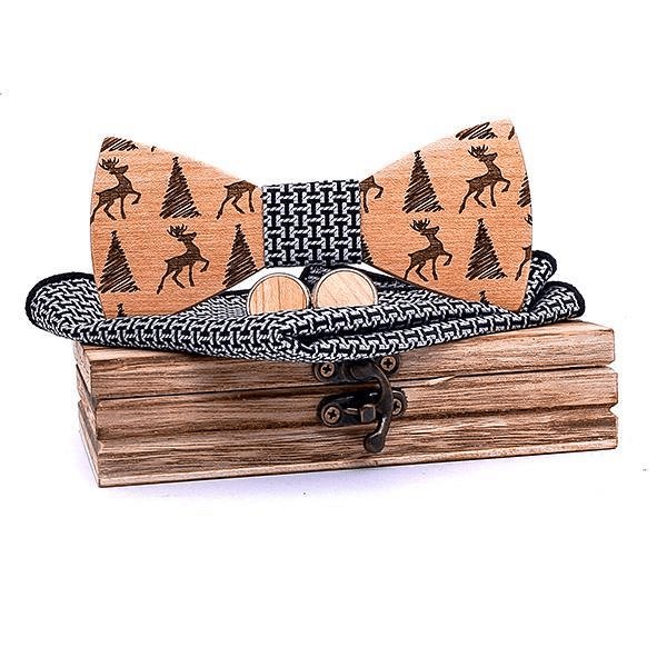 Coffret Noeud Papillon Bois - Noel - The Wood Stock