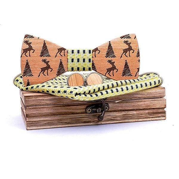 Coffret Noeud Papillon Bois - Noel - The Wood Stock