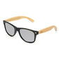 Lunette de Soleil Bois Homme - Wayfarer Noir Gris - The Wood Stock