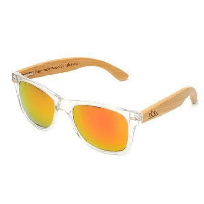 Lunette Soleil Bois - Wayfarer Sky Orange - The Wood Stock