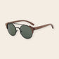 Lunettes en bois aviateur Positive Vert – The Wood Stock