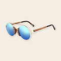 Lunettes en Bois Aviateur - Vintage Bleu