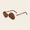 Lunettes en Bois Aviateur - Vintage Brun
