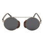 Lunettes en bois aviateur Vintage Noir, vue 2 sur fond blanc
