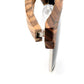 Lunettes en bois clubmaster Brun, vue 3 sur fond blanc