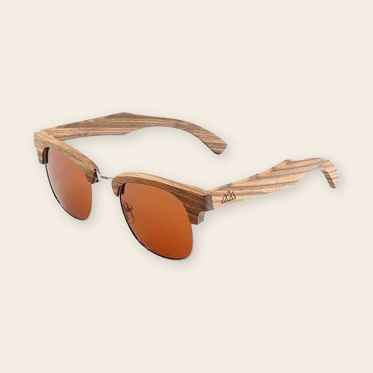 Lunettes en bois clubmaster Brun – The Wood Stock