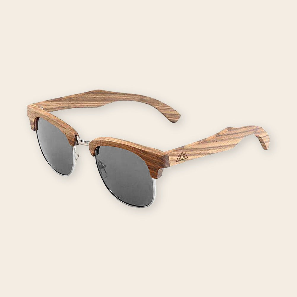 Lunettes en bois clubmaster Gris – The Wood Stock