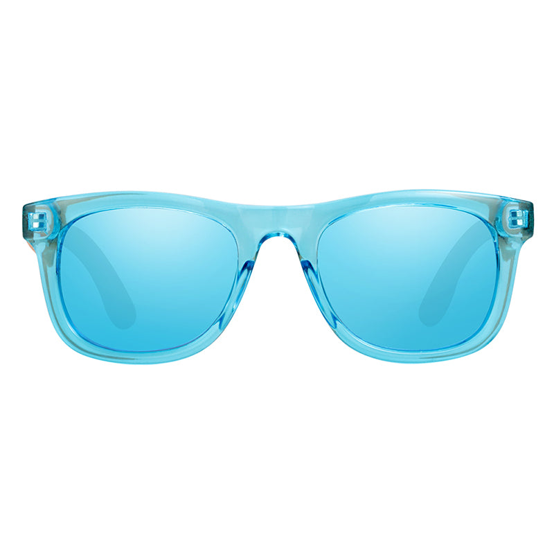 Lunettes en bois enfant Play Blue, vue 2 sur fond blanc