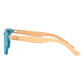 Lunettes en bois enfant Play Blue, vue 3 sur fond blanc