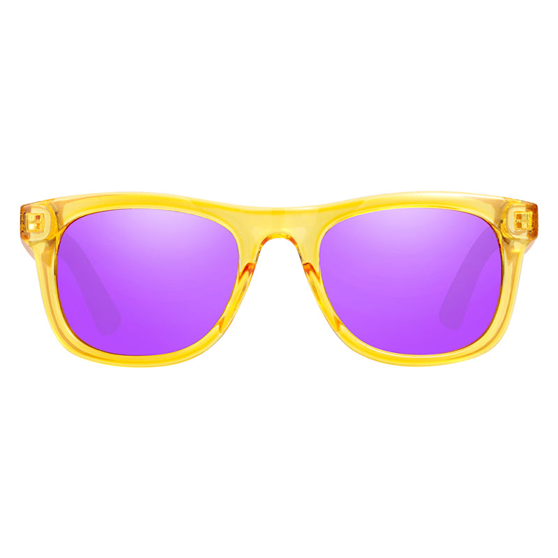 Lunettes en bois enfant Play Purple, vue 2 sur fond blanc