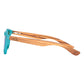 Lunettes en bois enfant Summer Blue, vue 3 sur fond blanc