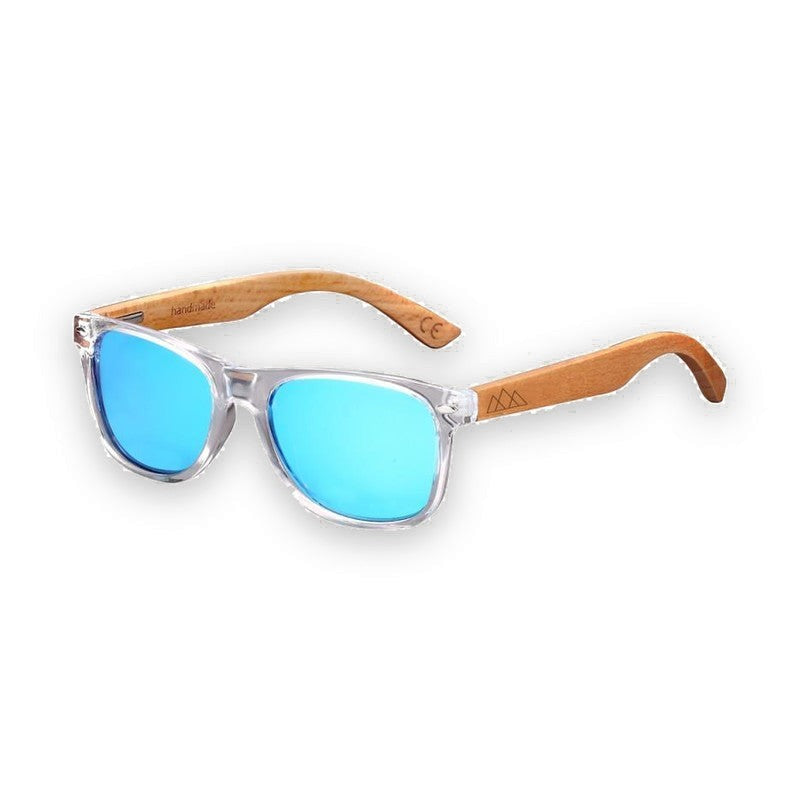 Lunettes en bois Enfant - Wayfarer Sky Junior Bleu