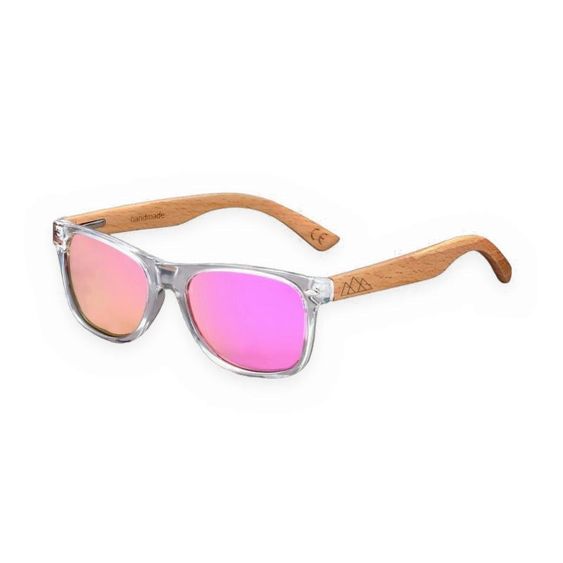 Lunettes en bois Enfant - Wayfarer Sky Junior Rose