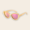 Lunettes en Bois Femme - Œil de Chat Rose