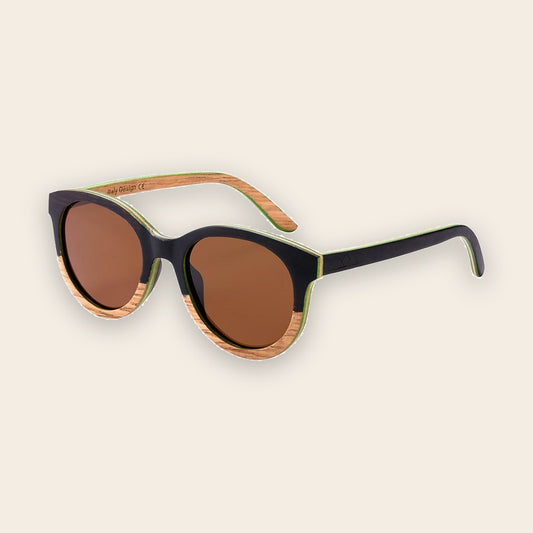 Lunettes en bois femme Riviera Brun – The Wood Stock