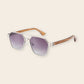 Lunettes en bois hexagonale Tiral Gris – The Wood Stock