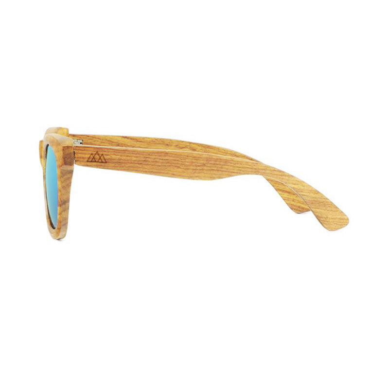 Lunettes en bois Olivier Vert, vue 2 sur fond blanc