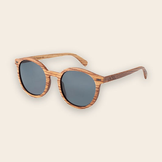 Lunettes en bois pantos Koa Gris Sombre – The Wood Stock