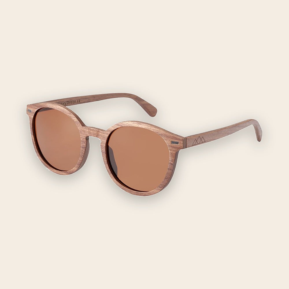 Lunettes en bois pantos Vintage Noyer Brun – The Wood Stock