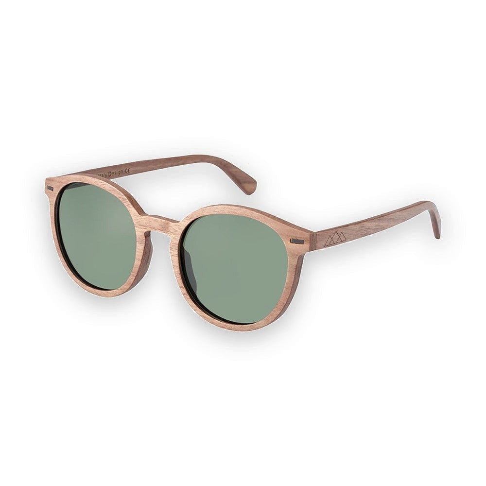 Lunettes en Bois Pantos - Vintage Noyer Gris Ambré