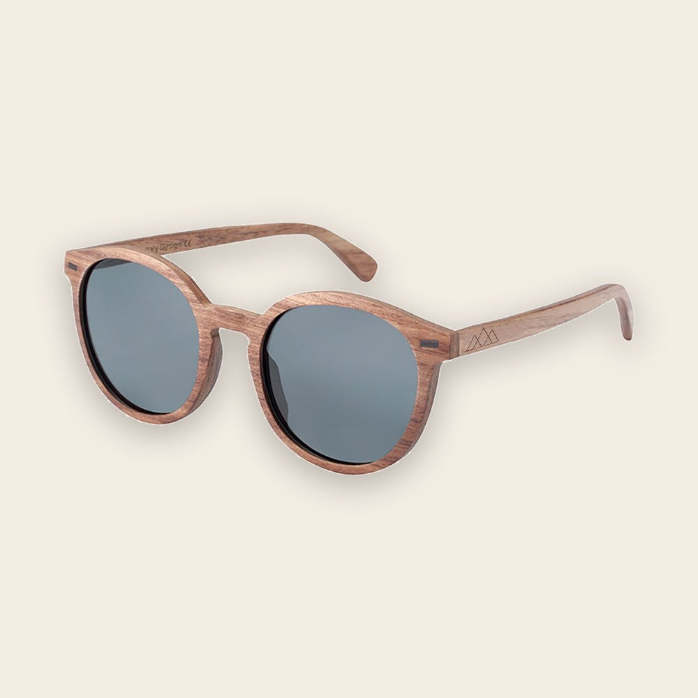 Lunettes en bois pantos Vintage Noyer Gris Sombre – The Wood Stock