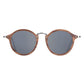 Lunettes en bois ronde Retro Noir, vue 2 sur fond blanc