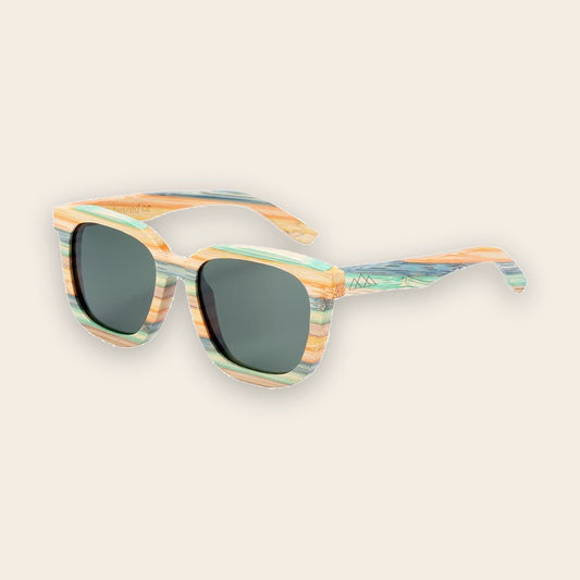 Lunettes en bois Skateboard Vert – The Wood Stock