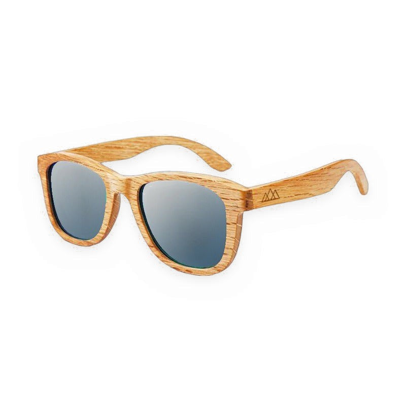 Lunettes en Bois Wayfarer - Bambou Ambre Gris