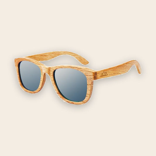 Lunettes en bois wayfarer Bambou Ambre Gris – The Wood Stock