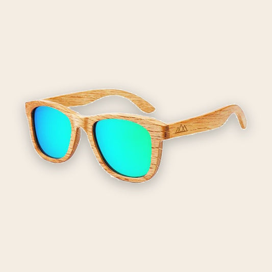 Lunettes en bois wayfarer Bambou Ambre Vert – The Wood Stock