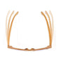Lunettes en bois wayfarer Bambou Gris, vue 2 sur fond blanc
