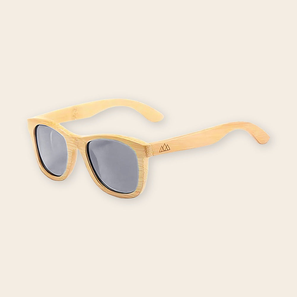 Lunettes en bois wayfarer Bambou Gris – The Wood Stock