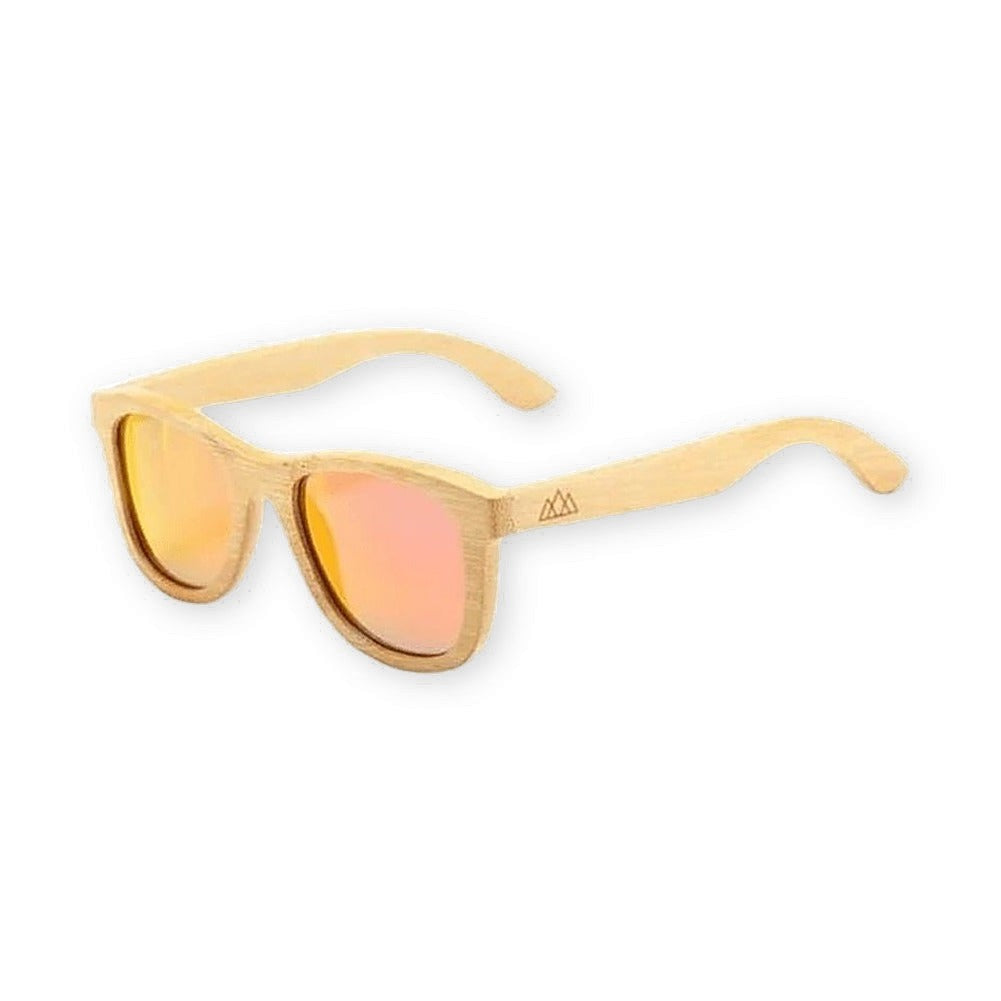 Lunettes en Bois Wayfarer - Bambou Orange