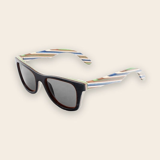Lunettes en bois wayfarer Bi-Color – The Wood Stock