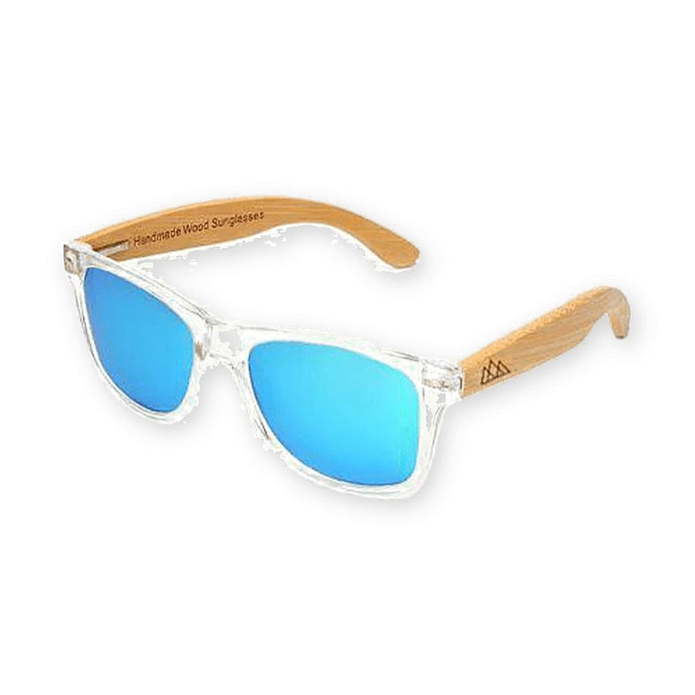 Lunettes en Bois Wayfarer - Sky Bleu