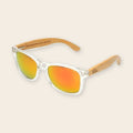 Lunettes en Bois Wayfarer - Sky Orange